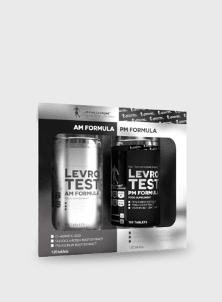 Levro Test AM PM është një stimulues natyral i Testosteronit i rekomanduar për periudha gjatë stërvitjeve me intensitet të lartë dhe kur ndjeni lodhje dhe ulje të performancës fizike.