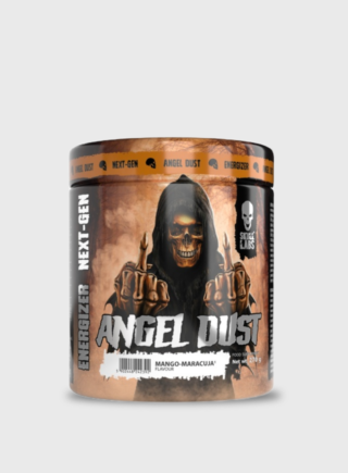 💀 Angel Dust - 30 servime Për servim 9gr: 💪 Beta-alanine - 3200 mg 💪 Betaine - 1200 mg 💪 L-tyrosine - 800 mg 💪 GABA400 - mg 💪 Caffeine - 400 mg 💪 Choline bitartrate - 200 mg 💪 Choline alfoscerate (alpha-GPC) - 150 mg 💪 L-theanine - 100 mg 💪 Niacin - 10 mg 💪 Vitamin B6 - 2,8 mg