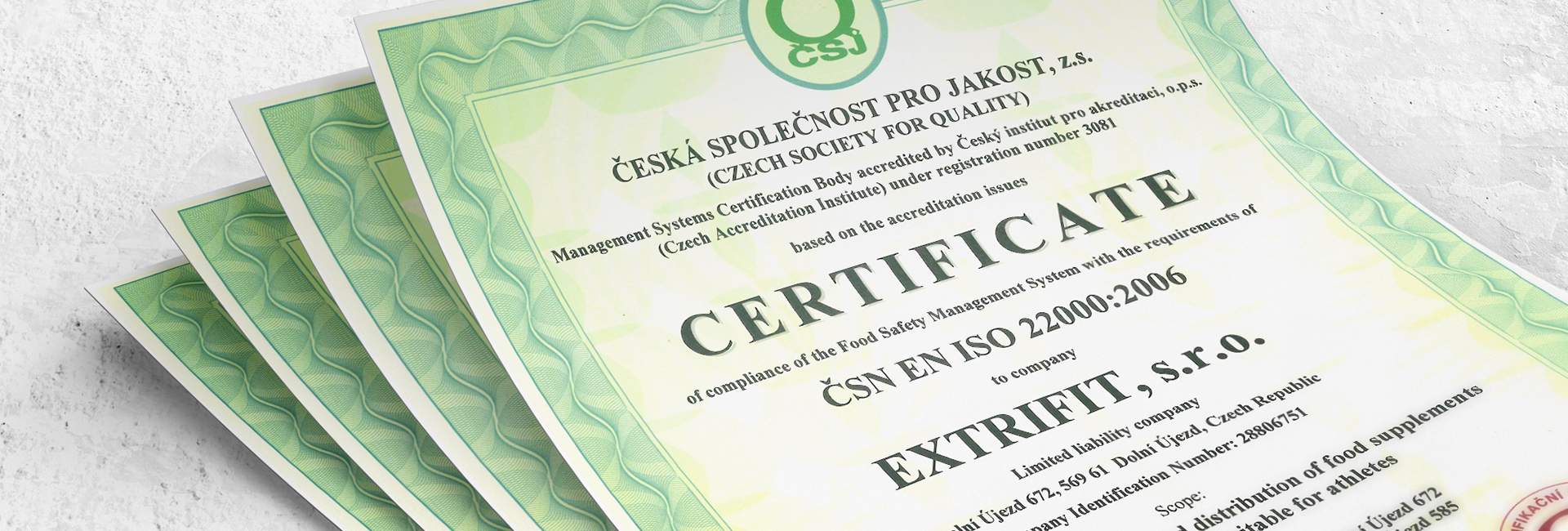 ISO certificate placeholder