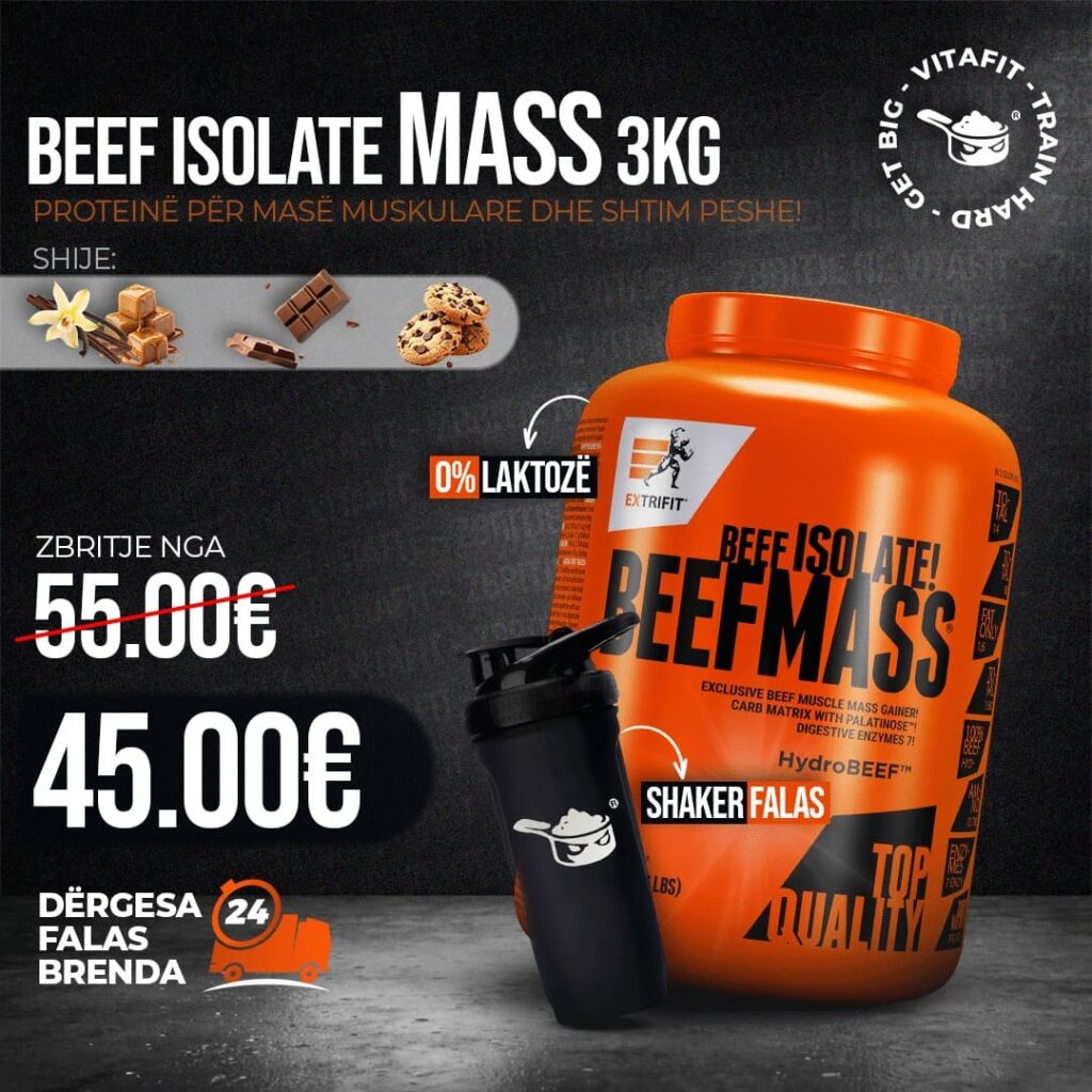 Beef Mass protein ne Kosove, kualiteti me i larte dhe efektiv. Proteina te certifikuara