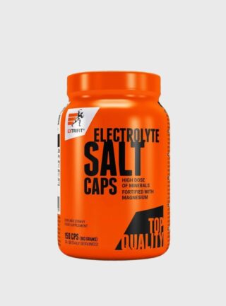 Extrifit Electrolyte Salt Caps është një suplement profesional i formuluar me një përzierje perfekte të mineraleve dhe elektroliteve kryesore. Ky produkt është zgjedhja ideale për vrapuesit, çiklistët, atletët e qëndrueshmërisë (endurance) dhe çdo person që kryen stërvitje intensive ku humbja e lëngjeve përmes djersës është e lartë.
