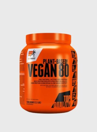 Extrifit Vegan Protein 80 është zgjedhja perfekte për të gjithë ata që kërkojnë një burim të pastër dhe cilësor të proteinave me bazë bimore. Ky suplement është krijuar posaçërisht për atletët veganë, vegjetarianë, si dhe për personat që kanë intolerancë ndaj laktozës ose glutenit.