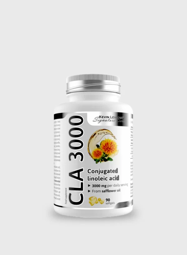 LEVRONE WELLNESS CLA 3000 suplement dietik. Produkt që plotëson dietën e përditshme me acid linoleik. Rekomandohet për të rriturit fizikisht aktivë. Acidi linoleik (LA) ndihmon në ruajtjen e nivelit normal të kolesterolit.