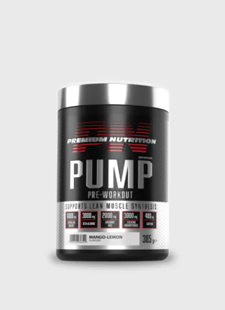 Premium Pump Pre Workout është një formulë e përgatitur me kujdes nga Premium Nutrition, e dizajnuar për të përmirësuar performancën tuaj gjatë ushtrimeve fizike. Ky pre-workout synon të ofrojë një ndjesi të fuqishme të pompës muskulore, rrjedhshmëri të shtuar të gjakut, dhe një rritje të përgjithshme të aftësive tuaja stërvitore.