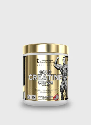 Gold Creatine Chews nga Kevin Levrone janë krijuar për të ofruar një mënyrë të re dhe të shijshme për të konsumuar kreatinë, pa nevojën për pluhurat apo shaker-at e zakonshëm.