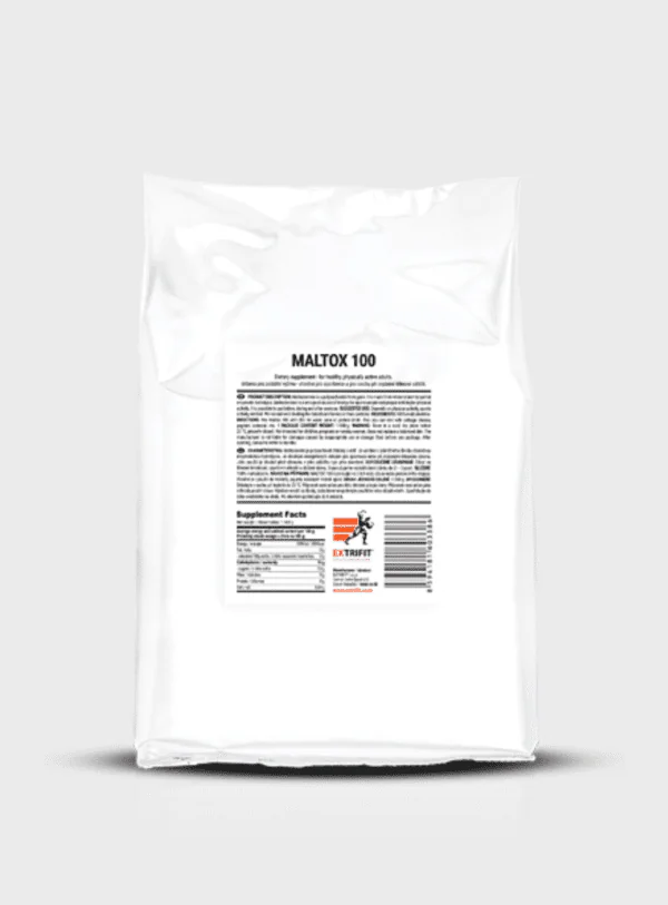 Maltox 100 RAW MALTOX 100% nga Extrifit është një suplement i pastër me karbohidrate Maltodextrin, i krijuar për sportistë dhe persona aktivë që kërkojnë energji të menjëhershme dhe rikuperim më të shpejtë. Ky produkt është ideal për ata që duan të shtojnë kalori në mënyrë të shëndetshme dhe të mbështesin rritjen e muskujve.