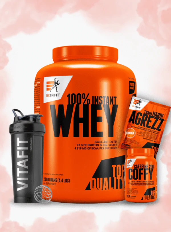 Oferta per Muskuj te paster Whey 2kg + Agrezz + Shaker + Coffy Rikuperim & Energji për Stërvitje Maksimale Nëse dëshiron muskuj të pastër, forcë dhe energji gjatë gjithë ditës — kjo është oferta që nuk duhet ta humbasësh!